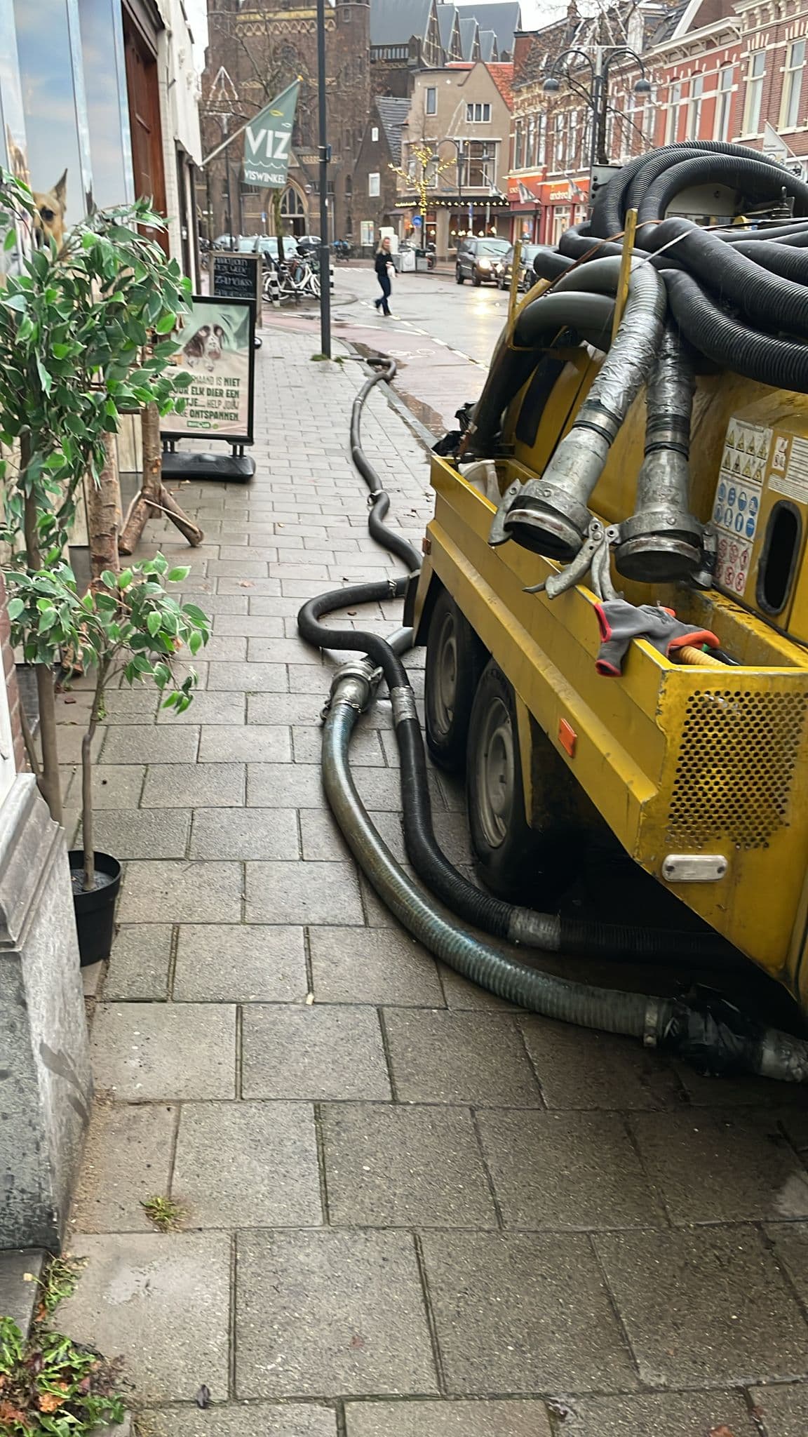 Septictank reiniging in actie